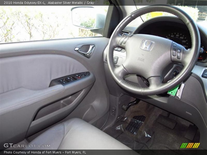 Alabaster Silver Metallic / Gray 2010 Honda Odyssey EX-L