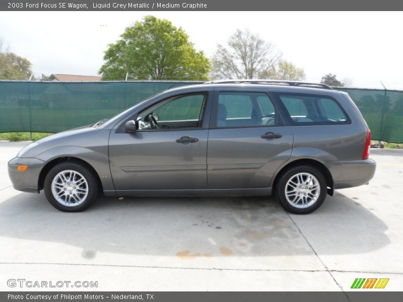 Liquid Grey Metallic / Medium Graphite 2003 Ford Focus SE Wagon