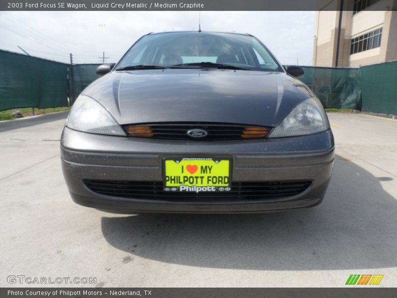 Liquid Grey Metallic / Medium Graphite 2003 Ford Focus SE Wagon