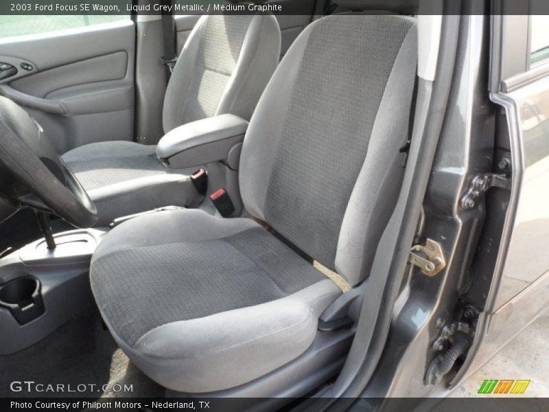 Liquid Grey Metallic / Medium Graphite 2003 Ford Focus SE Wagon