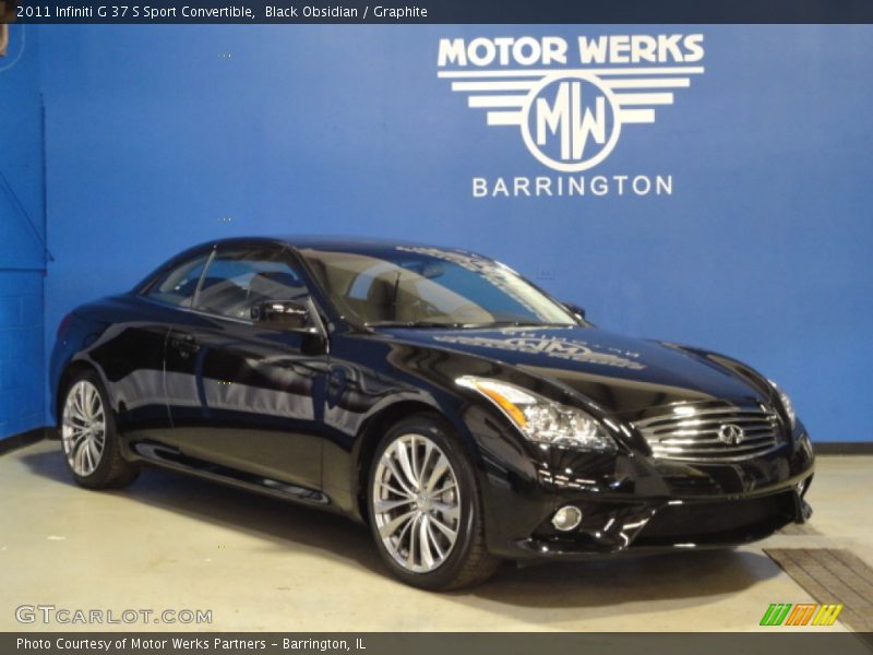 Black Obsidian / Graphite 2011 Infiniti G 37 S Sport Convertible