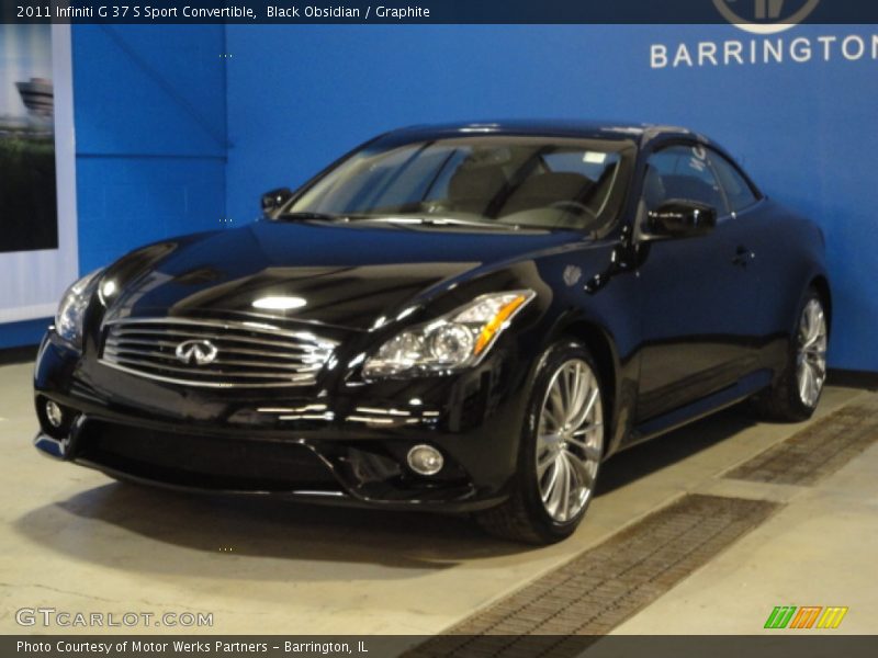 Black Obsidian / Graphite 2011 Infiniti G 37 S Sport Convertible
