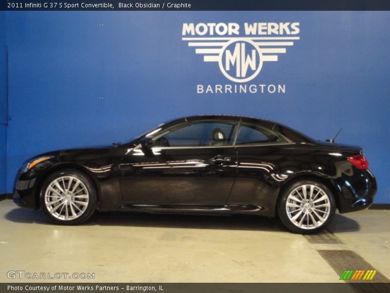 Black Obsidian / Graphite 2011 Infiniti G 37 S Sport Convertible