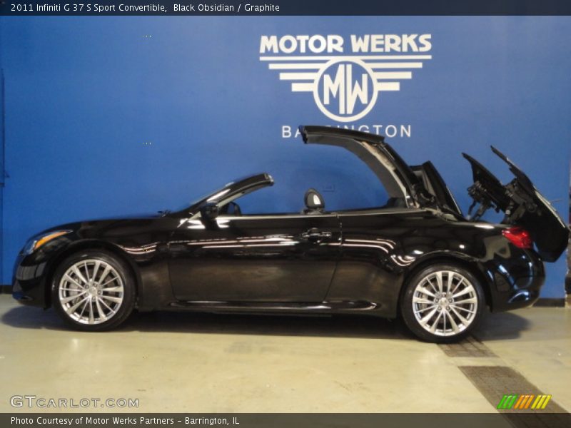Black Obsidian / Graphite 2011 Infiniti G 37 S Sport Convertible