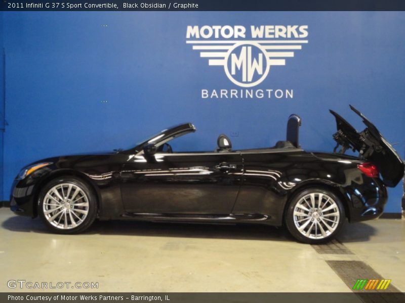 Black Obsidian / Graphite 2011 Infiniti G 37 S Sport Convertible