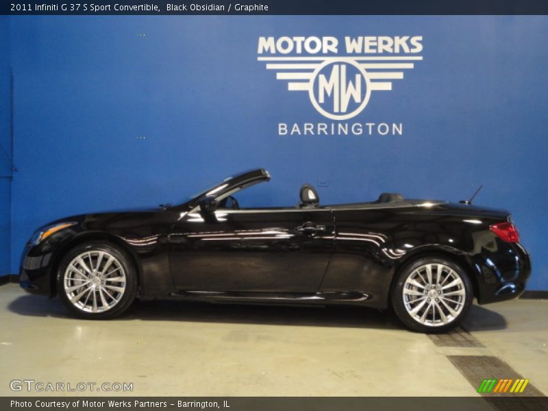 Black Obsidian / Graphite 2011 Infiniti G 37 S Sport Convertible