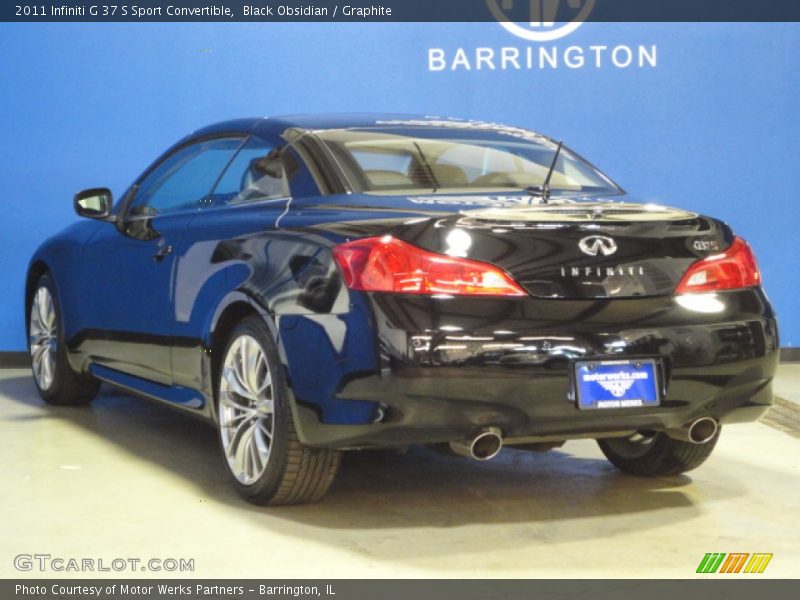 Black Obsidian / Graphite 2011 Infiniti G 37 S Sport Convertible