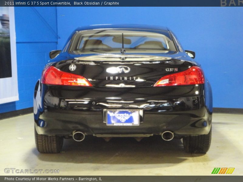 Black Obsidian / Graphite 2011 Infiniti G 37 S Sport Convertible