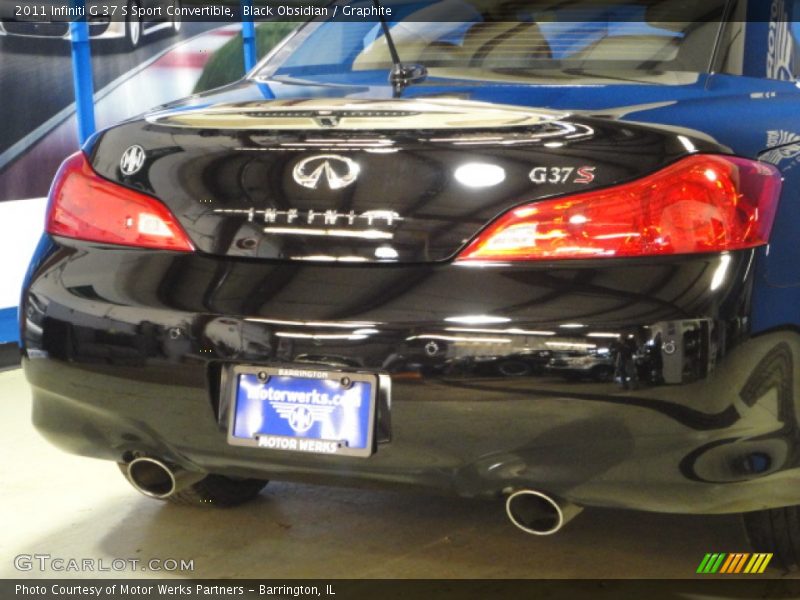 Black Obsidian / Graphite 2011 Infiniti G 37 S Sport Convertible