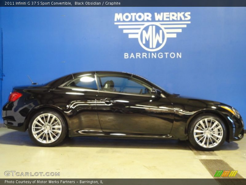 Black Obsidian / Graphite 2011 Infiniti G 37 S Sport Convertible