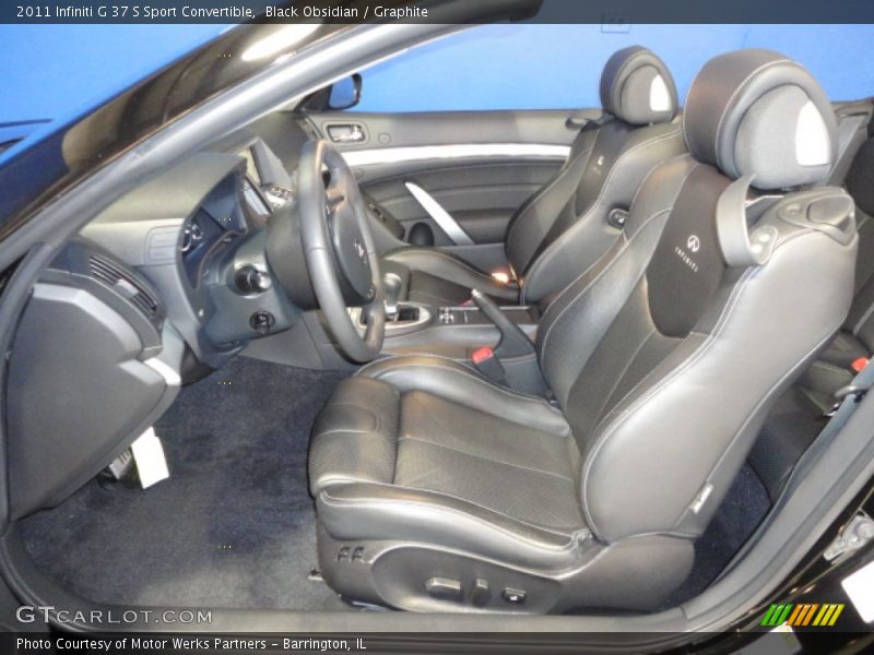 Black Obsidian / Graphite 2011 Infiniti G 37 S Sport Convertible
