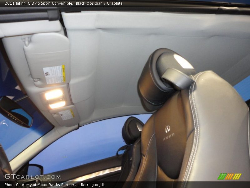 Black Obsidian / Graphite 2011 Infiniti G 37 S Sport Convertible