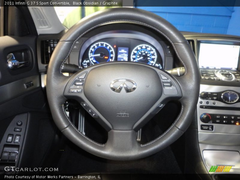 Black Obsidian / Graphite 2011 Infiniti G 37 S Sport Convertible