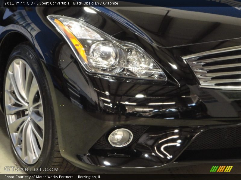Black Obsidian / Graphite 2011 Infiniti G 37 S Sport Convertible