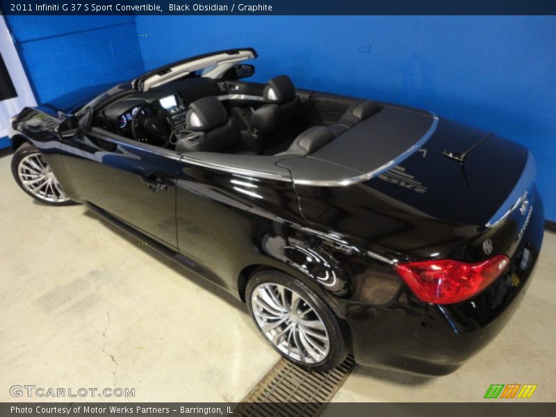 Black Obsidian / Graphite 2011 Infiniti G 37 S Sport Convertible