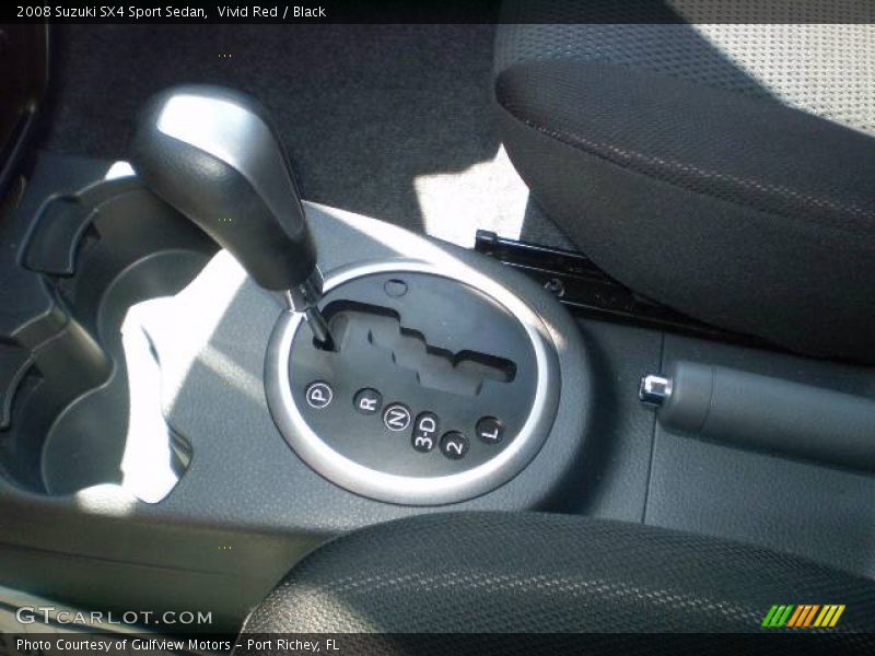 Vivid Red / Black 2008 Suzuki SX4 Sport Sedan