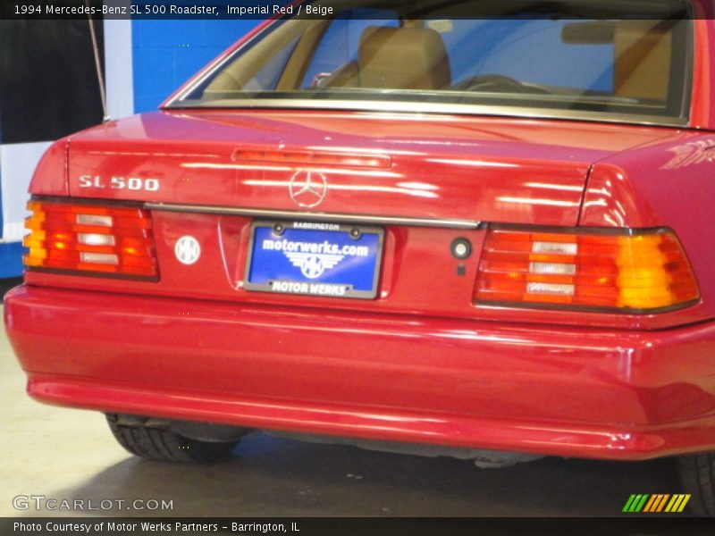 Imperial Red / Beige 1994 Mercedes-Benz SL 500 Roadster