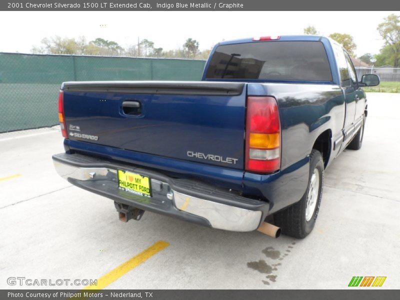Indigo Blue Metallic / Graphite 2001 Chevrolet Silverado 1500 LT Extended Cab