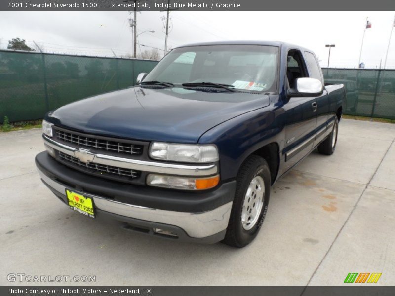Indigo Blue Metallic / Graphite 2001 Chevrolet Silverado 1500 LT Extended Cab