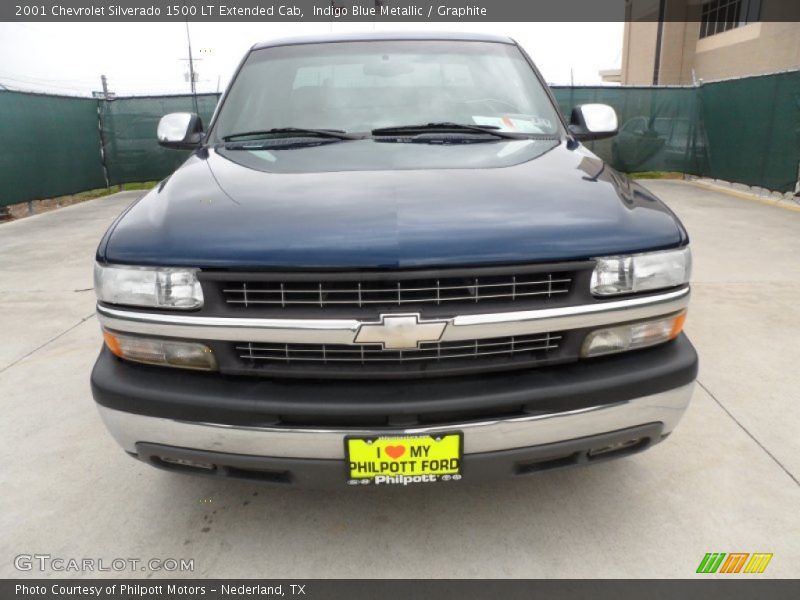 Indigo Blue Metallic / Graphite 2001 Chevrolet Silverado 1500 LT Extended Cab
