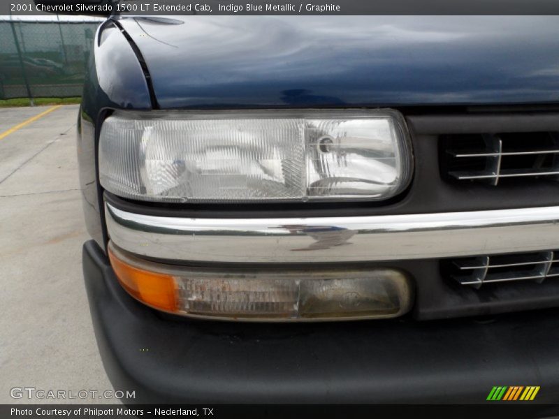 Indigo Blue Metallic / Graphite 2001 Chevrolet Silverado 1500 LT Extended Cab