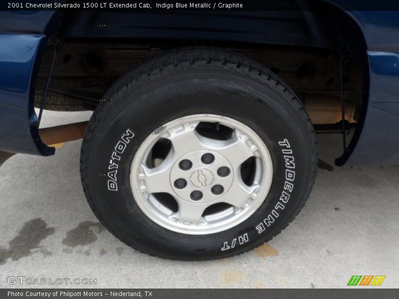 Indigo Blue Metallic / Graphite 2001 Chevrolet Silverado 1500 LT Extended Cab