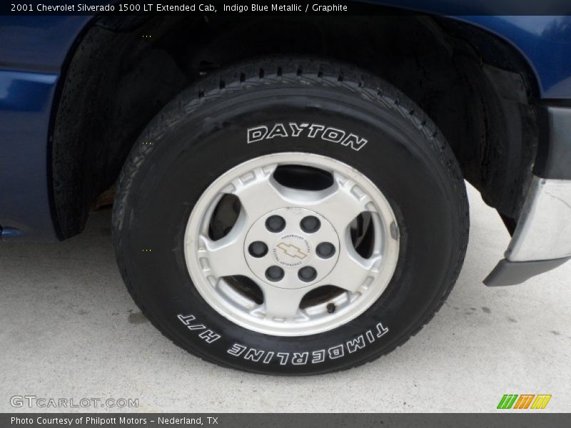 Indigo Blue Metallic / Graphite 2001 Chevrolet Silverado 1500 LT Extended Cab