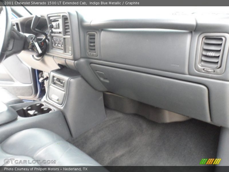 Indigo Blue Metallic / Graphite 2001 Chevrolet Silverado 1500 LT Extended Cab