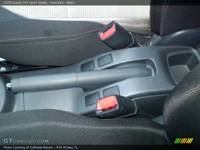 Vivid Red / Black 2008 Suzuki SX4 Sport Sedan