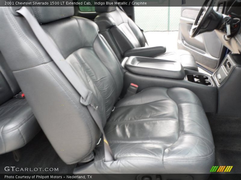 Indigo Blue Metallic / Graphite 2001 Chevrolet Silverado 1500 LT Extended Cab