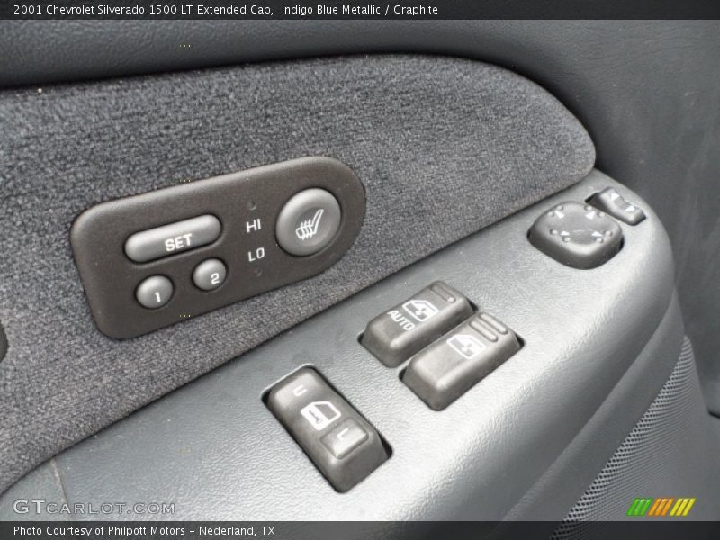 Indigo Blue Metallic / Graphite 2001 Chevrolet Silverado 1500 LT Extended Cab