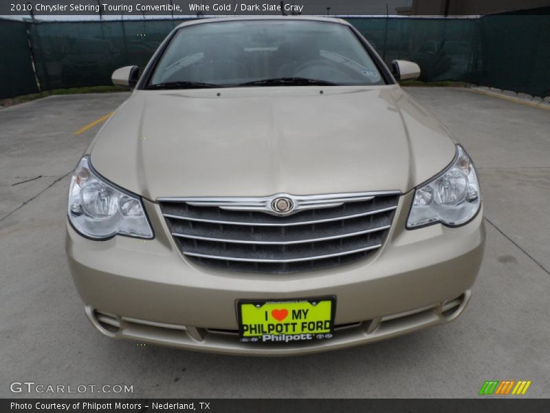 White Gold / Dark Slate Gray 2010 Chrysler Sebring Touring Convertible