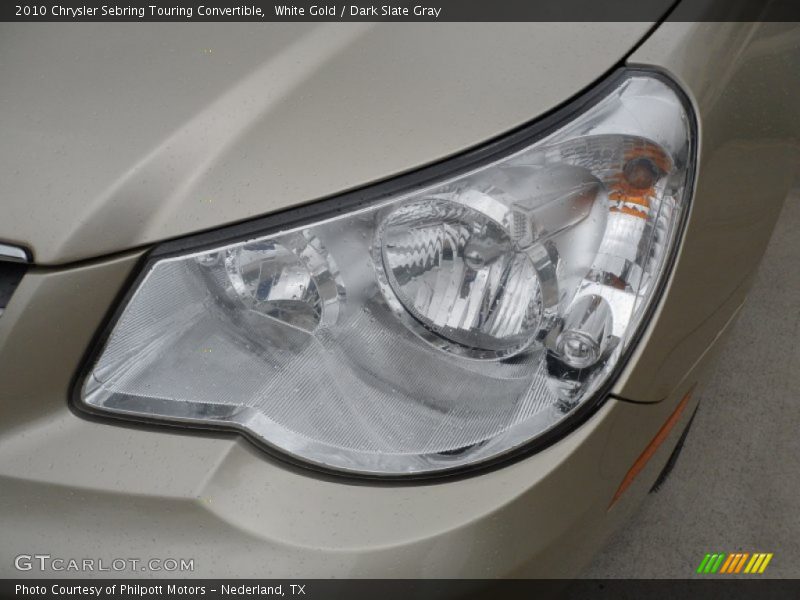 White Gold / Dark Slate Gray 2010 Chrysler Sebring Touring Convertible