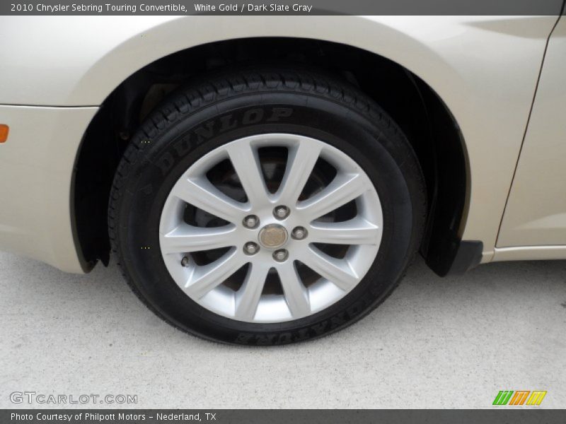 White Gold / Dark Slate Gray 2010 Chrysler Sebring Touring Convertible