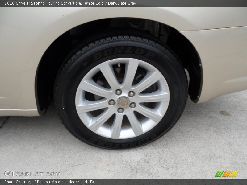 White Gold / Dark Slate Gray 2010 Chrysler Sebring Touring Convertible