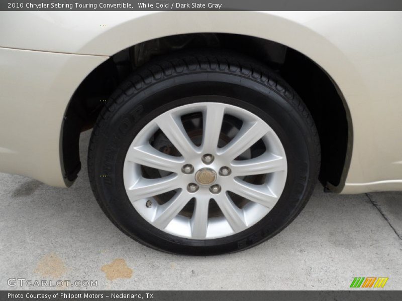 White Gold / Dark Slate Gray 2010 Chrysler Sebring Touring Convertible