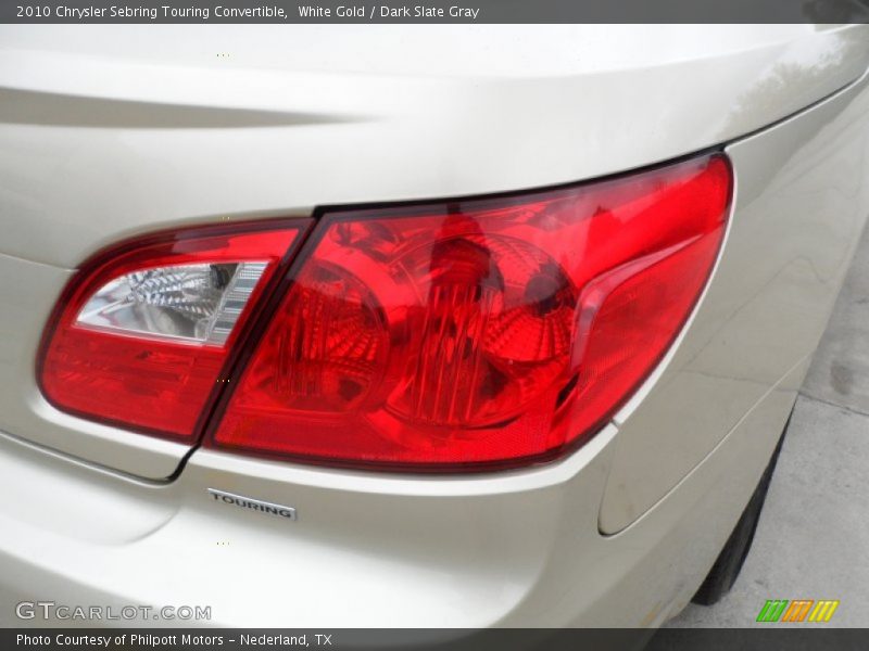 White Gold / Dark Slate Gray 2010 Chrysler Sebring Touring Convertible