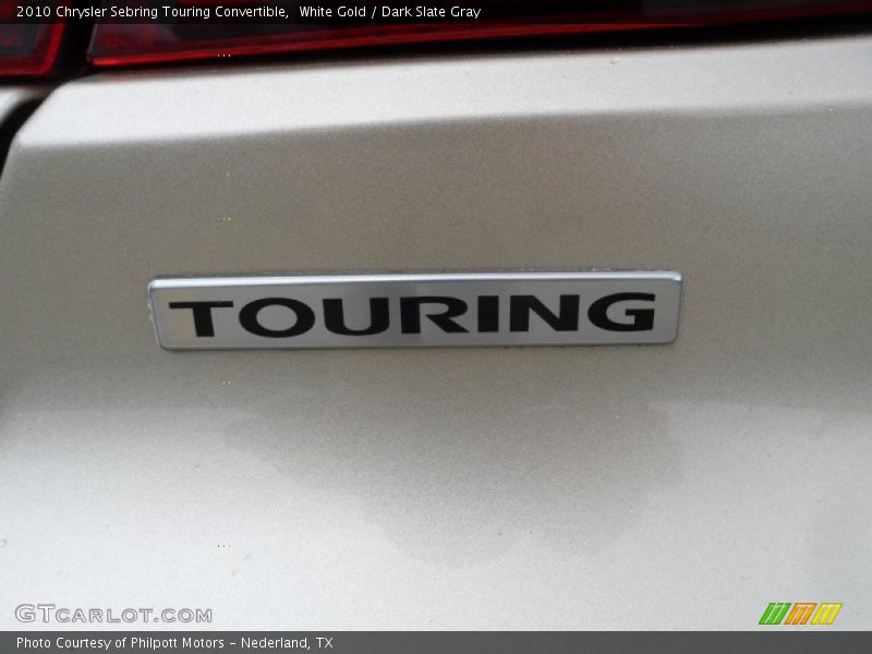 White Gold / Dark Slate Gray 2010 Chrysler Sebring Touring Convertible