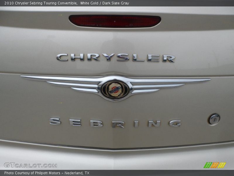 White Gold / Dark Slate Gray 2010 Chrysler Sebring Touring Convertible