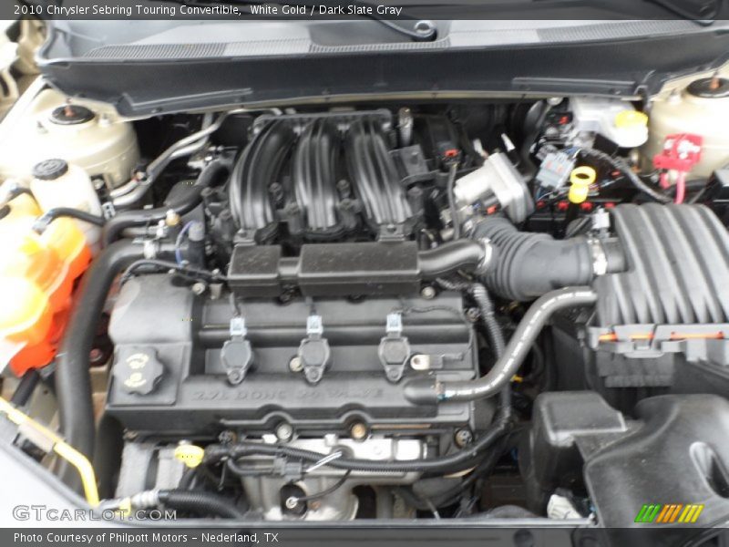 White Gold / Dark Slate Gray 2010 Chrysler Sebring Touring Convertible