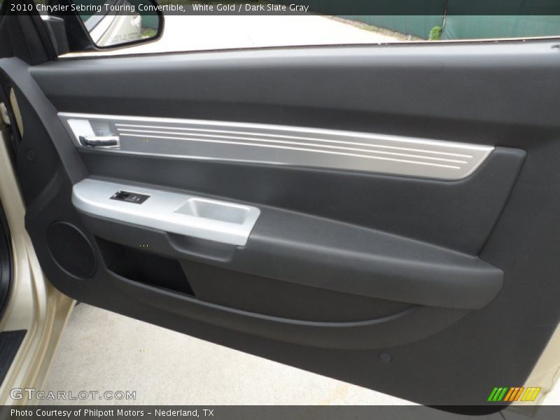 White Gold / Dark Slate Gray 2010 Chrysler Sebring Touring Convertible