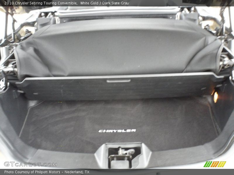 White Gold / Dark Slate Gray 2010 Chrysler Sebring Touring Convertible