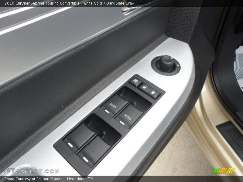 White Gold / Dark Slate Gray 2010 Chrysler Sebring Touring Convertible