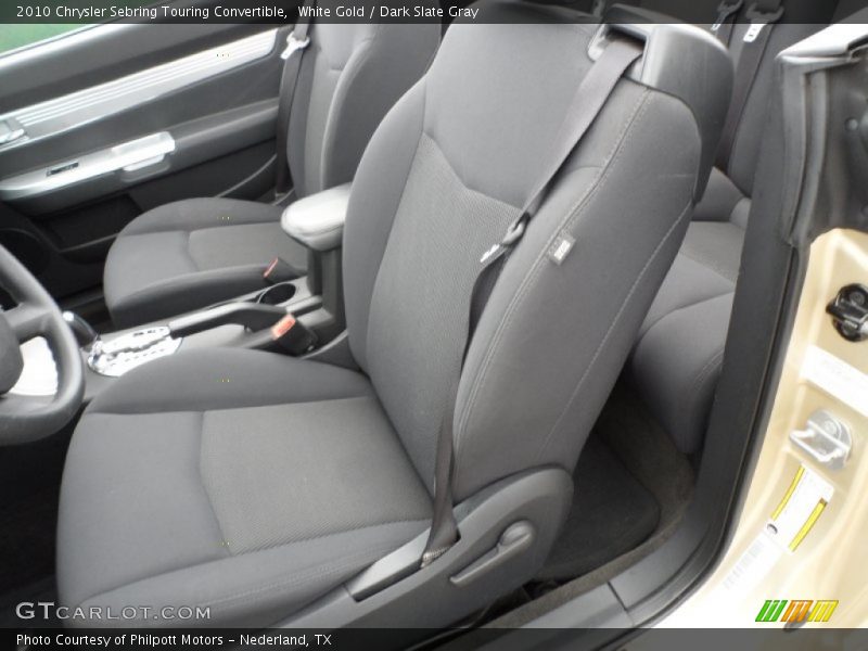 White Gold / Dark Slate Gray 2010 Chrysler Sebring Touring Convertible