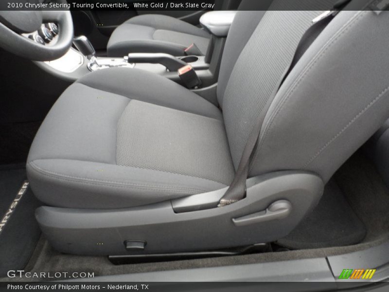 White Gold / Dark Slate Gray 2010 Chrysler Sebring Touring Convertible