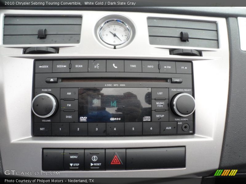 White Gold / Dark Slate Gray 2010 Chrysler Sebring Touring Convertible