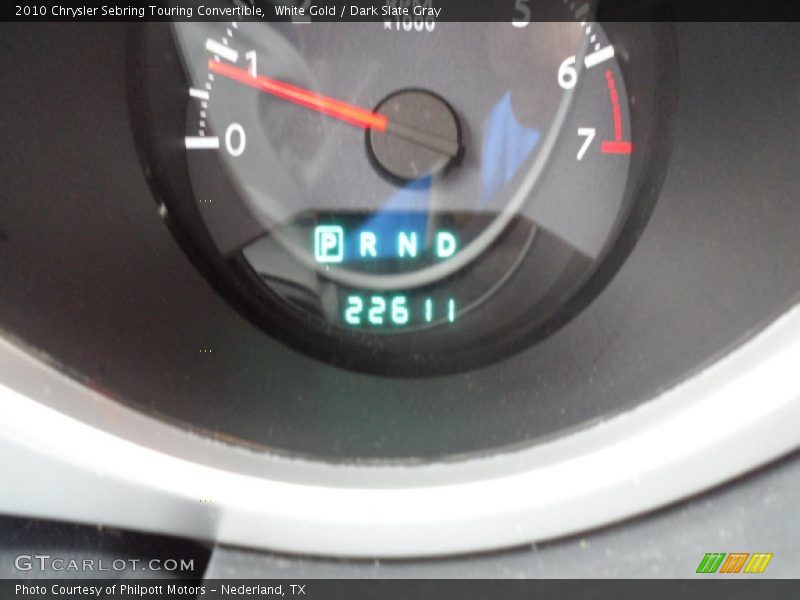 White Gold / Dark Slate Gray 2010 Chrysler Sebring Touring Convertible
