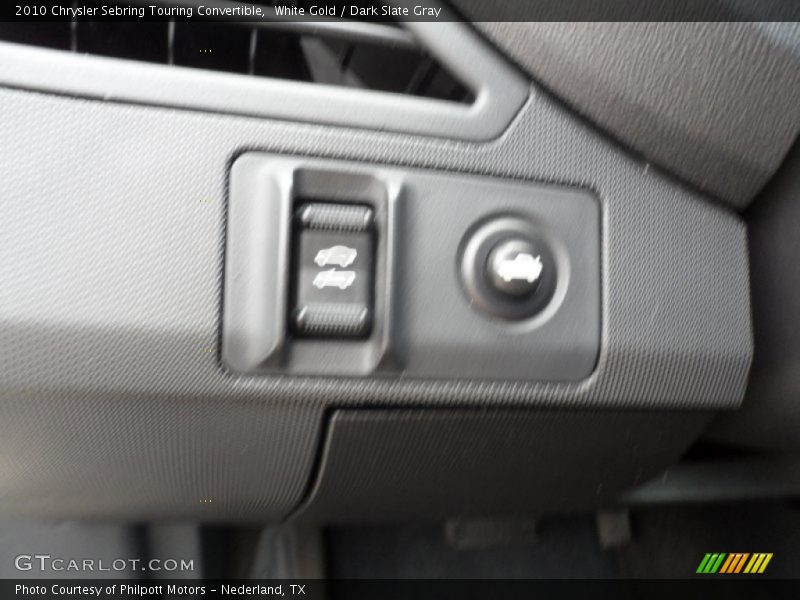 White Gold / Dark Slate Gray 2010 Chrysler Sebring Touring Convertible