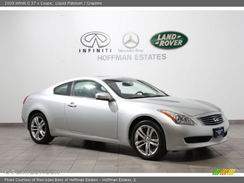 Liquid Platinum / Graphite 2009 Infiniti G 37 x Coupe
