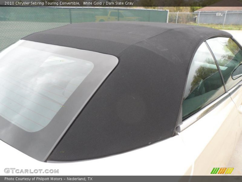 White Gold / Dark Slate Gray 2010 Chrysler Sebring Touring Convertible